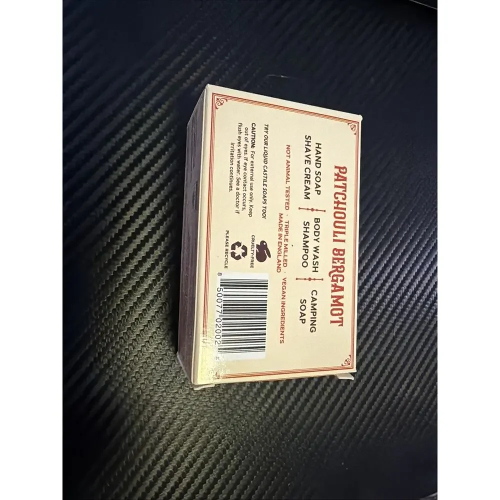 Carolina Castile Soap Patchouli Bergamot Scented - Certified Organic 5 oz. Bar